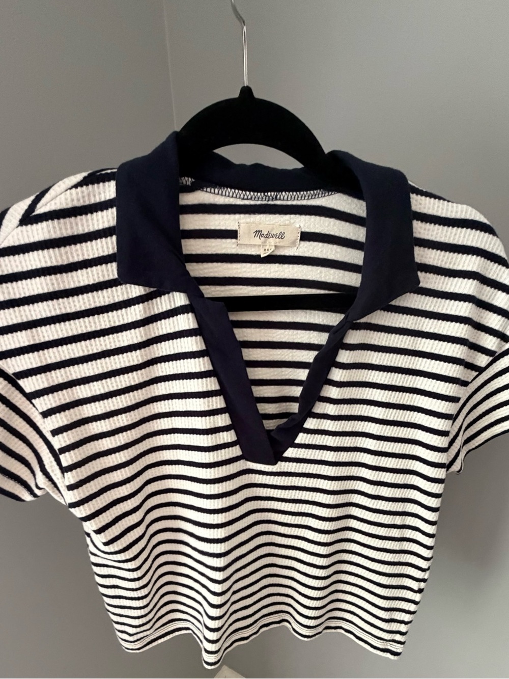 EUC Madewell V-Neck Polo Shirt
